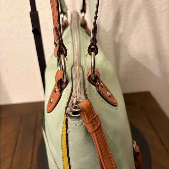 Coach Poppy Hallie Vintage Leather Tote - Picture 7 of 10